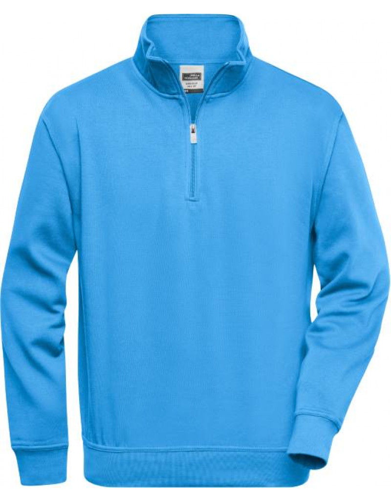 Hanorac de lucru cu guler înalt și fermoar scurt